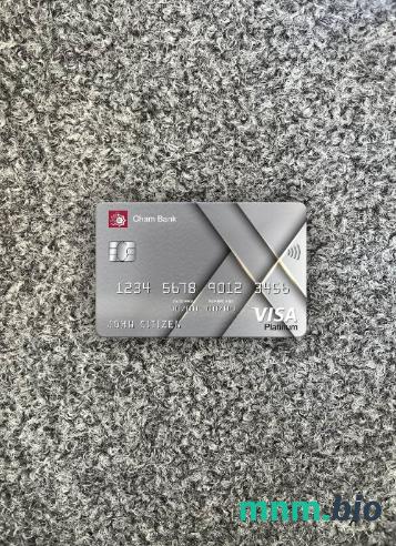 Syria Cham bank visa platinum card wygląd fotograficzny skan PSD + zdjęcie